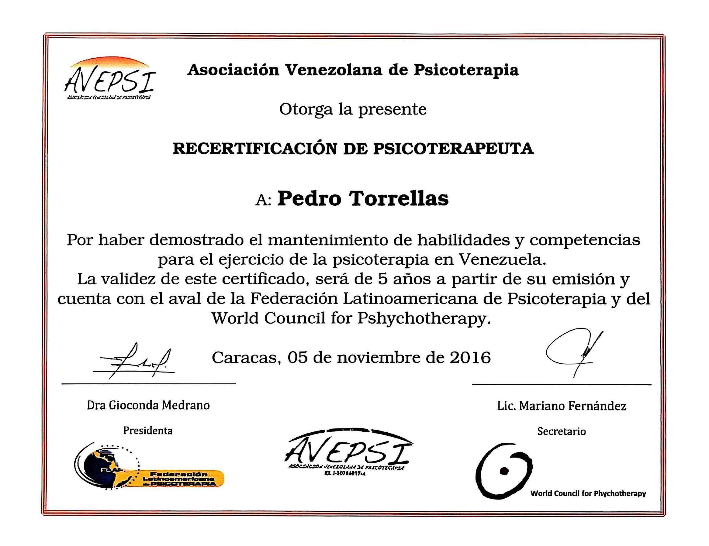 Información de Pedro Torrellas